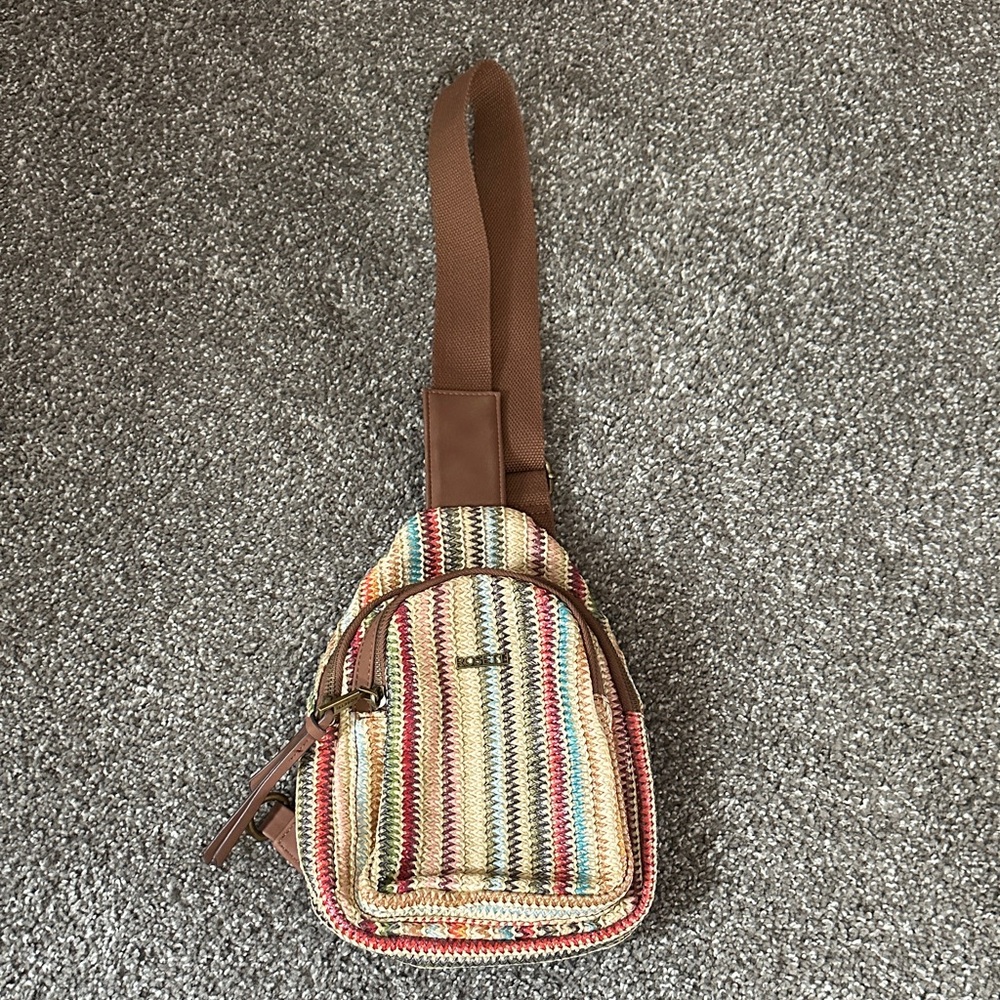 Rosetti Multicolor Striped Crossbody Bag